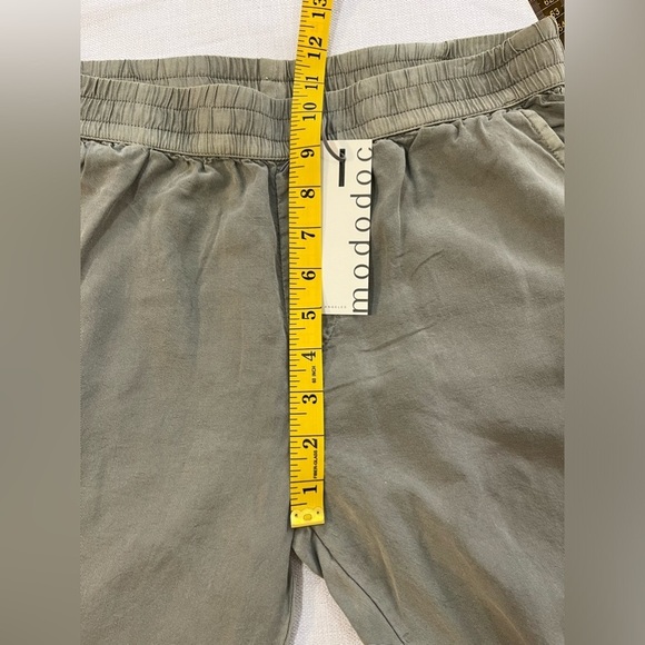 Mododoc Womens Beige Soft Comfy Cargo Joggers Pockets Size S NWT - Picture 14 of 15